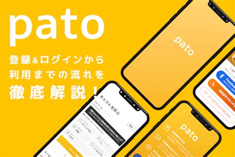 pato登録から利用の流れ